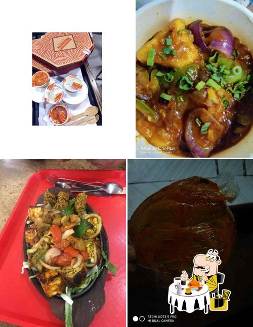 Hot and sour soup and mussels at Bikanervala Catering & Events Agra