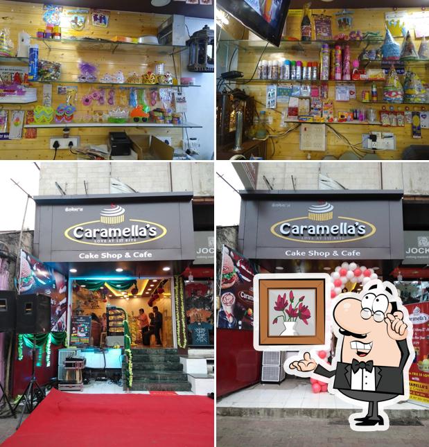 The interior of Caramella's Cake Shop Navi Peth , Pune