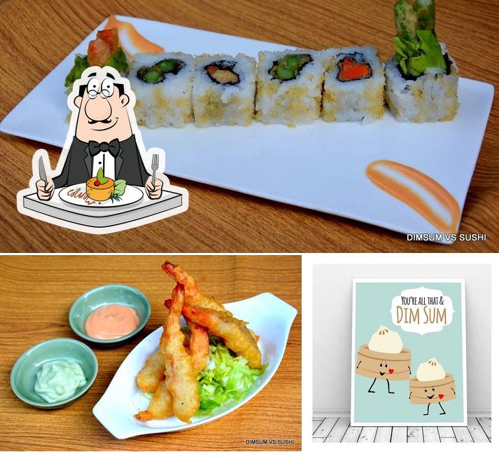 Food at Dimsum vs Sushi