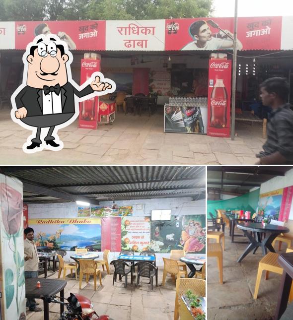 The interior of Radhik Dhaba