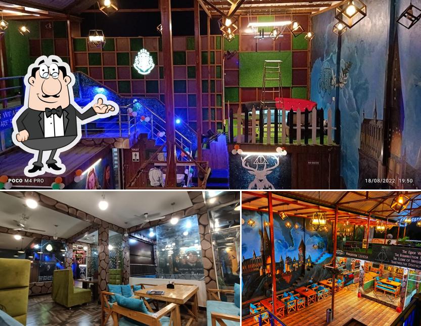 Take a seat at one of the tables at Hogwarts The Cafe & Family Restaurant