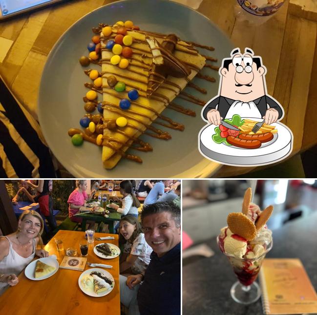 Questa è la foto che raffigura la cibo e tavolo da pranzo di Pancake House Palcica