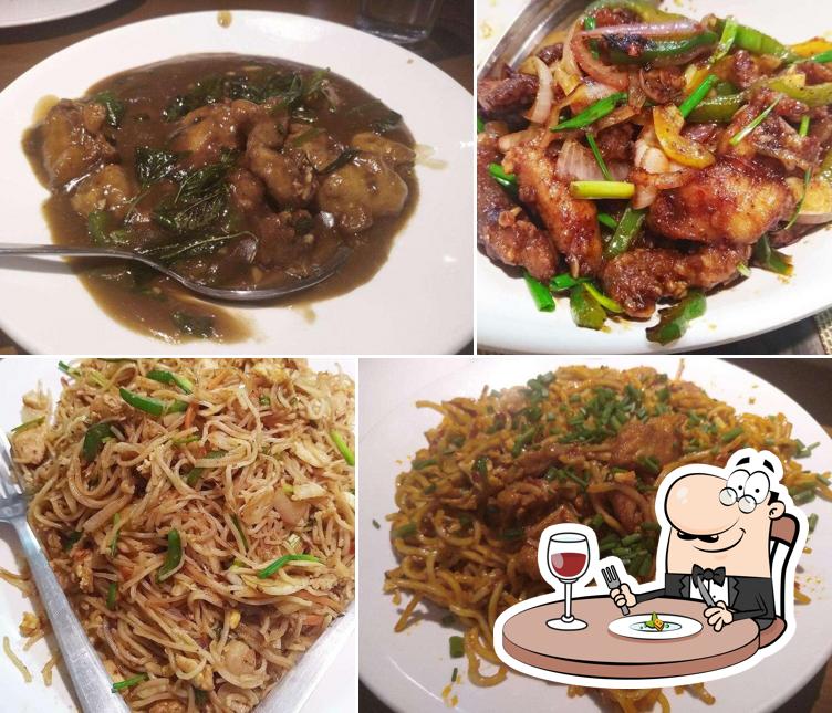 Food at Trax Bar Restaurant