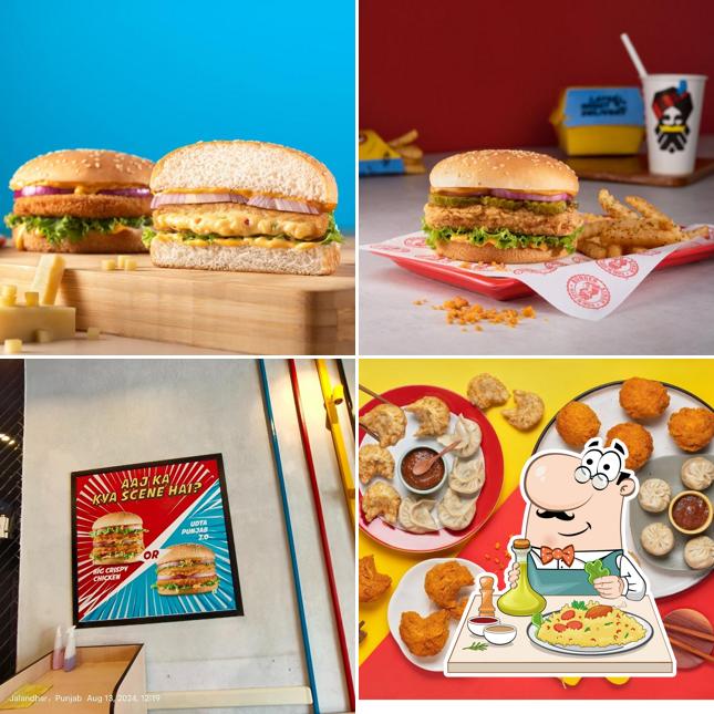 Food at Burger Singh