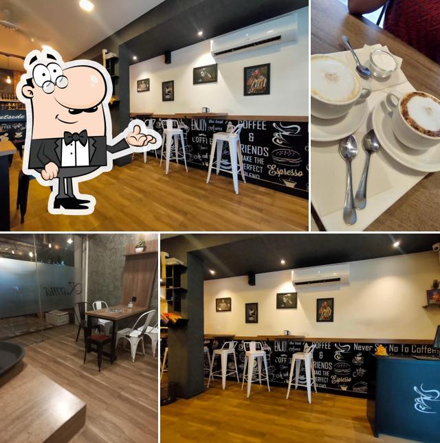 The interior of Cafe Karma
