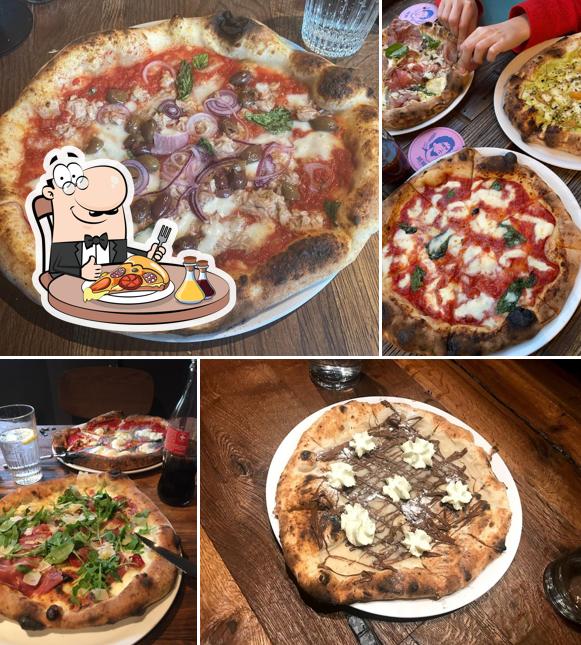 Essayez de nombreux genres de pizzas