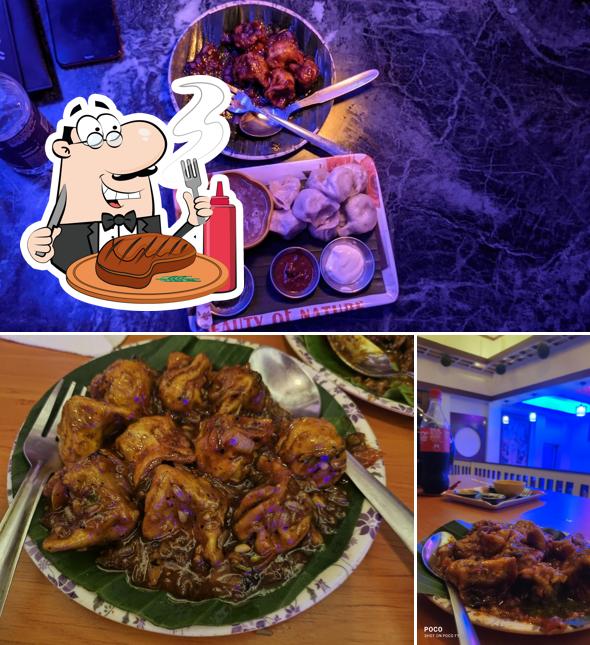 Pick meat meals at CL Momo Hut 