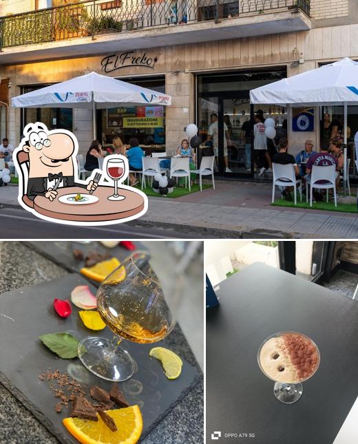 Dai un’occhiata alla foto che mostra la cibo e interni di El Freko