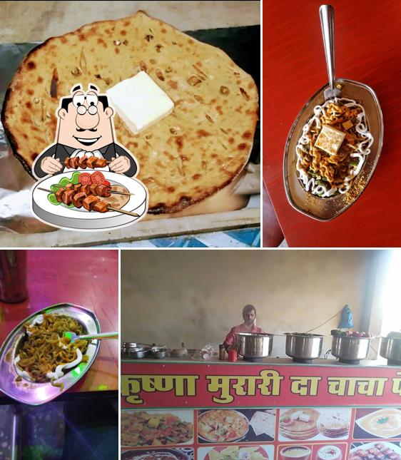 Food at Krishna Murari da chacha family dhaba
