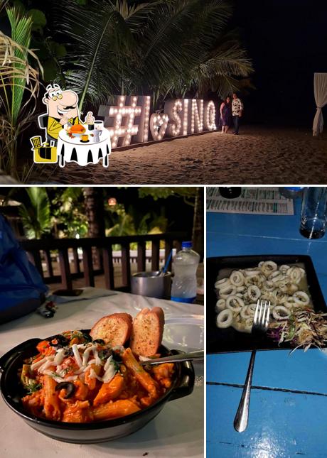 SinQ Beach Morjim is distinguished by food and exterior