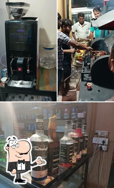 The picture of interior and beverage at The Grill Theory -Cafe 37