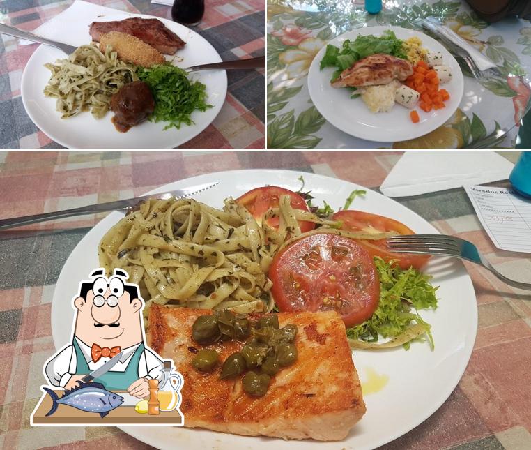 Salmão grelhado em Veredas Grill