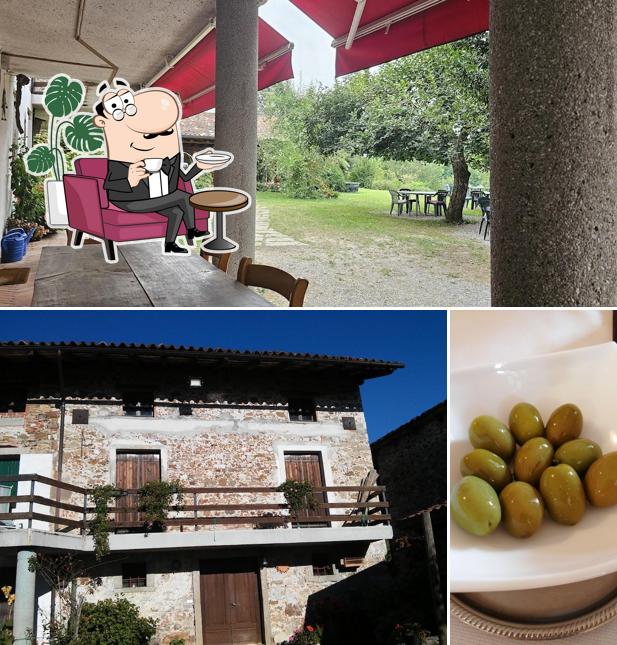 Gli interni di Osteria sul Ronc
