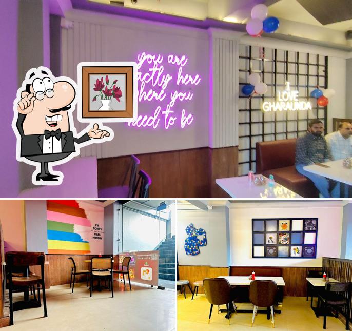 The interior of Hungry Point - Gharaunda