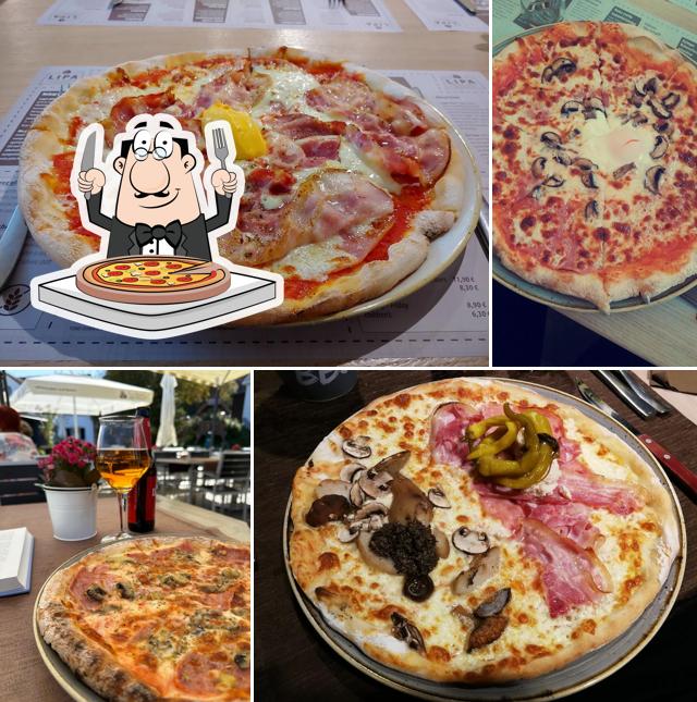 Prova una pizza a Lipa kavarna, pivnica in restavracija