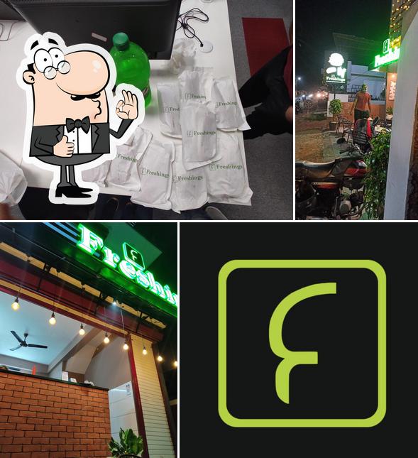 See this picture of Freshings Cafe