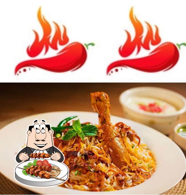 Food at Hot Chili Restaurant