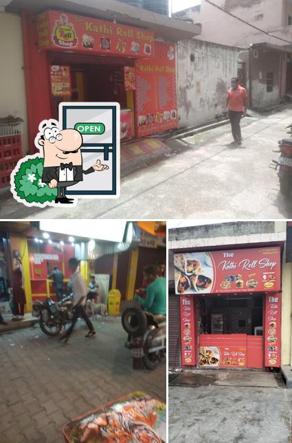 Among different things one can find exterior and burger at Kathi Roll Shop