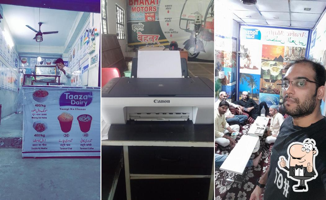 Look at this picture of Tandoori tea point taza dairy