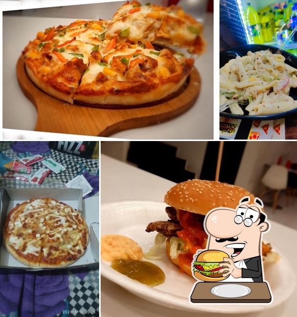 Hamburger at The Pizza Heart