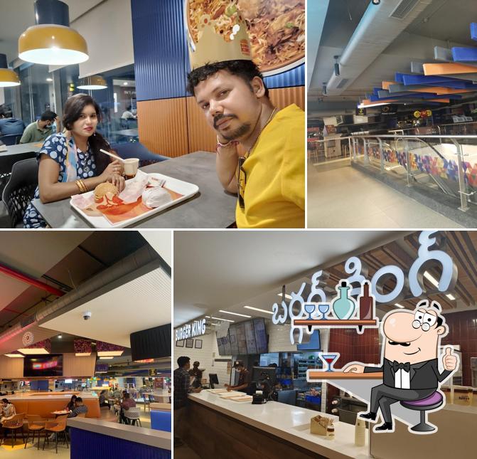 The interior of Burger King