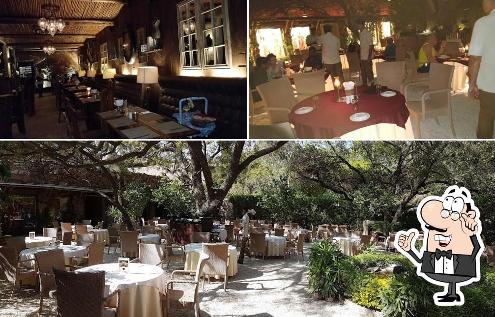 Take a seat at one of the tables at On The Rocks