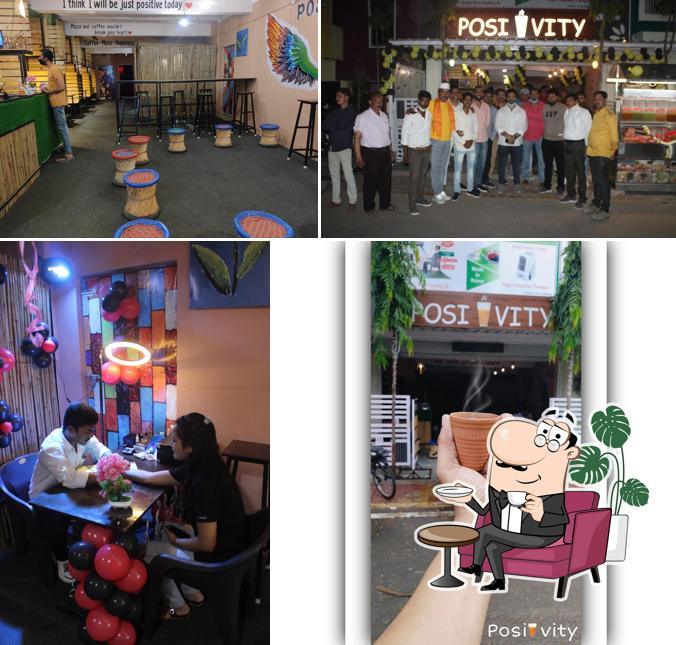 The interior of Positivity Cafe