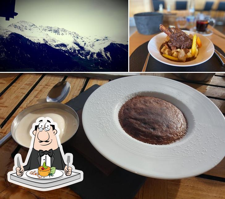 La foto della cibo e esterno di Restaurant 'Le Sonalon'