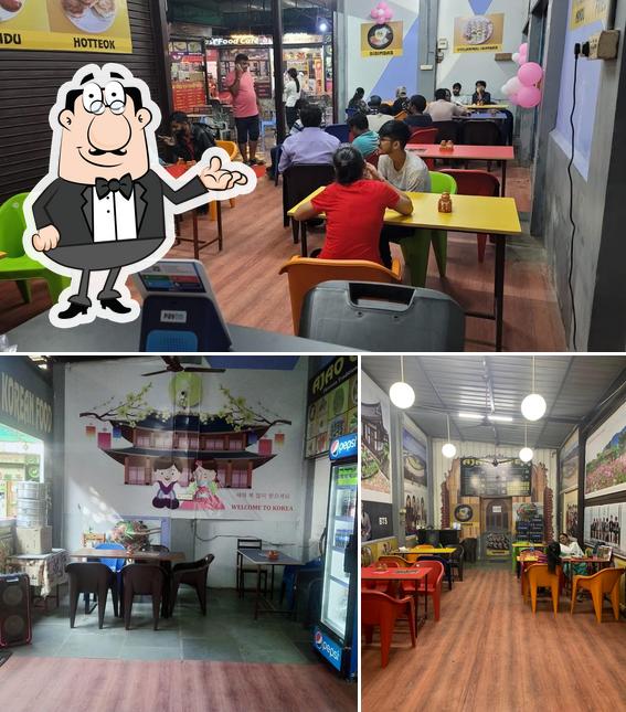 The interior of AJAO CAFE (오세요 한국식당) First Korean Restaurant
