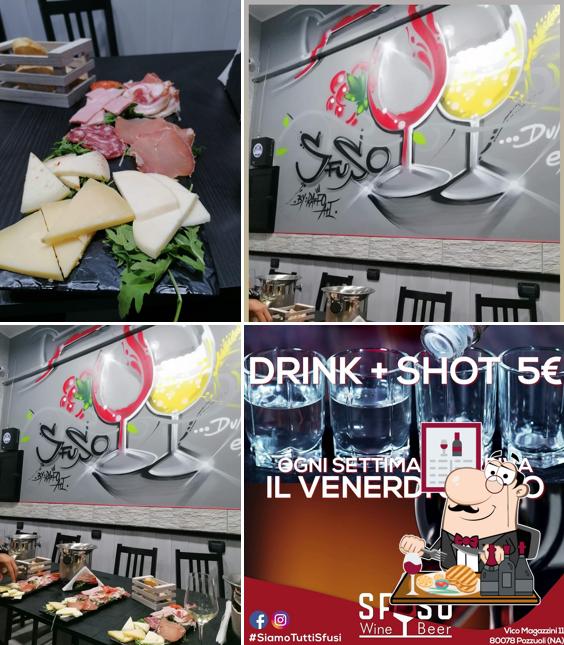 Prova i piatti di carne a Sfuso Wine & Beer