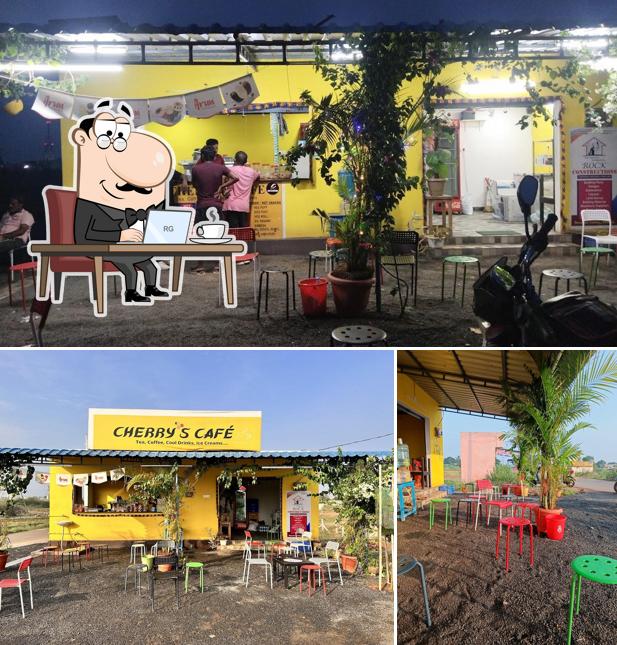 The interior of Cherry's cafe