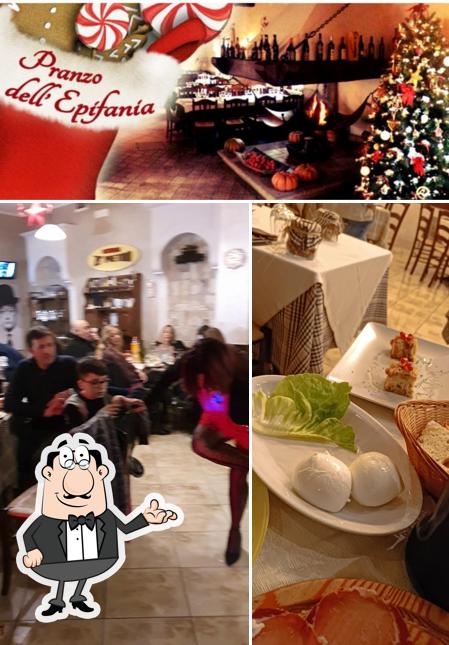 Gli interni di Osteria zi Pietro