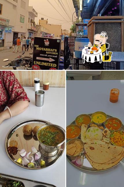 Among various things one can find food and exterior at The Motabhai's Kitchen