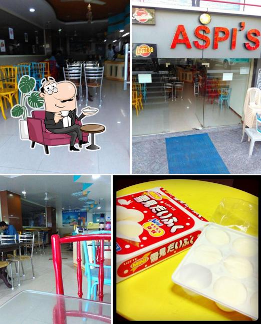 The interior of Aspi's