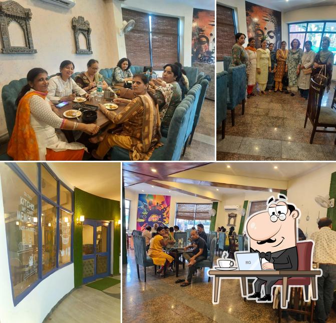 The interior of Berrys Restaurant Amravati