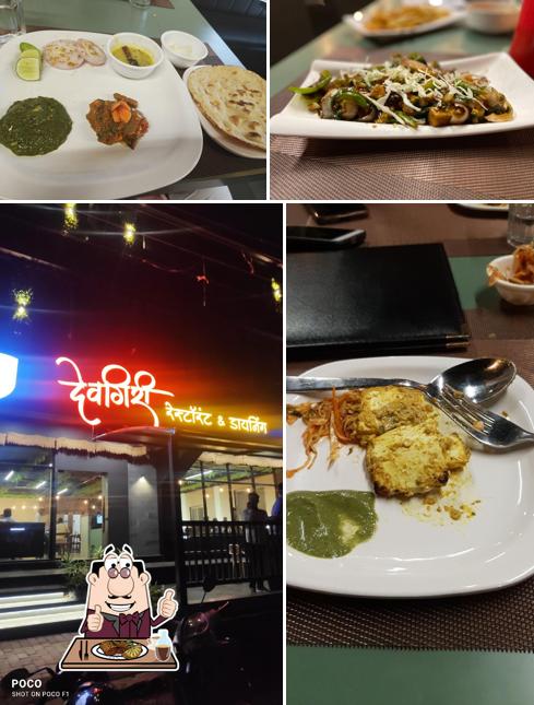 Hotel Devgiri (Pure Veg) offers meat dishes