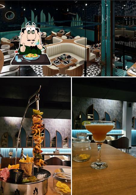 Opulence is distinguished by food and interior