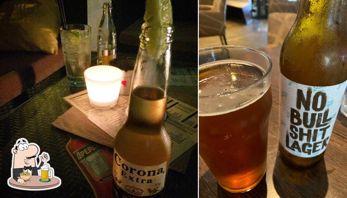 Puoi prenderti un rinfrescante bicchiere di birra chiara o scura