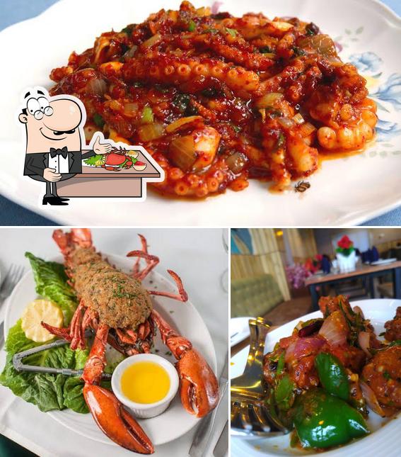 Order seafood at Sona Restaurant