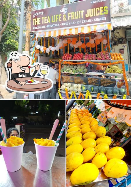 Food at Honey The tea life & fruit juices