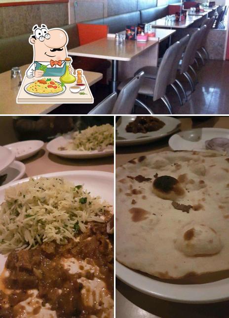 This is the photo showing food and interior at Hotel Vinbro