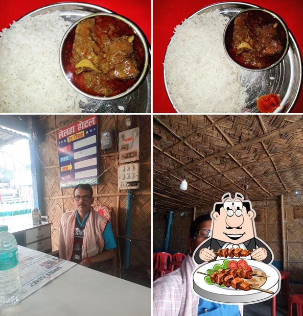 The photo of food and interior at Lelha Hotel