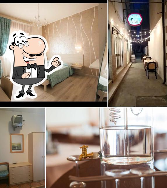 La immagine della interni e cibo di Locanda Alla Frasca