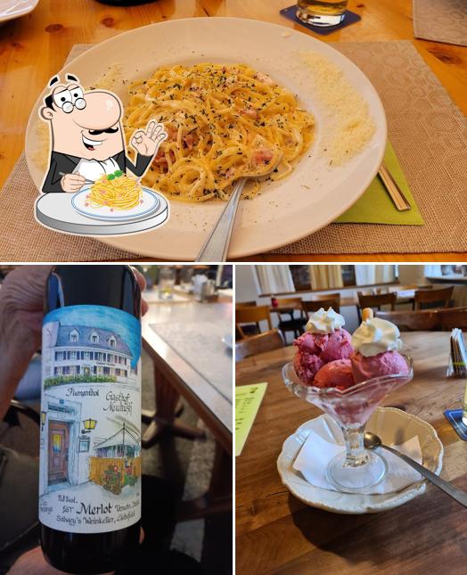 Spaghetti alla carbonara al Restaurant Neuhüsli