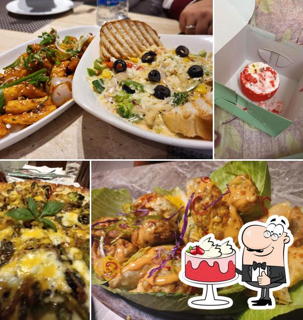 Red velvet cake at The Crown Cafe - Best Café in Rohtak