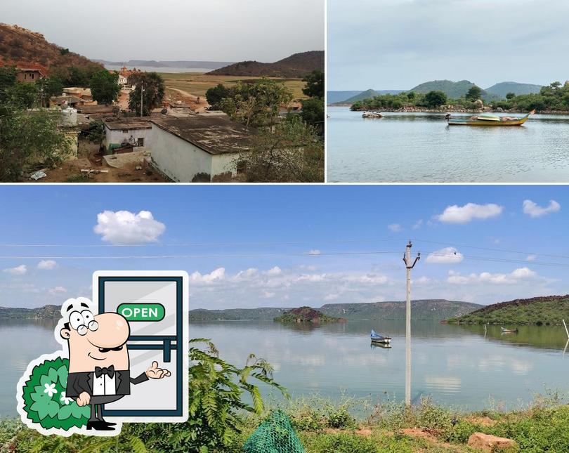 The outside area is an important feature of Vizag Colony Boating Center (Nagarjuna Sagar Backwaters)