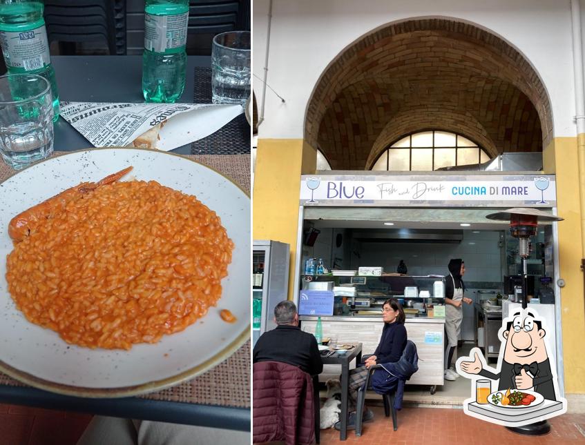 Cibo al blue fish and drink