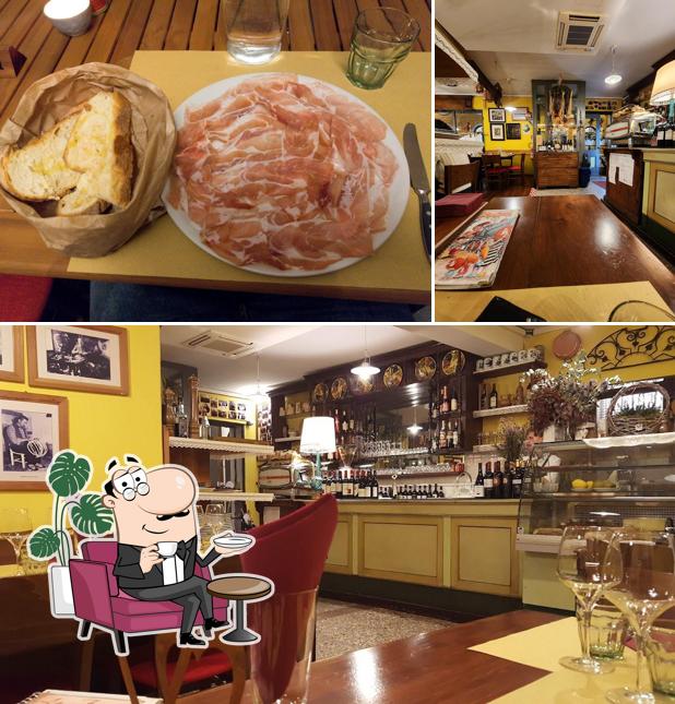 Dai un'occhiata agli interni di Osteria La Ferrata