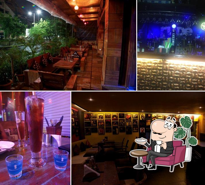 The interior of Rude Lounge Belapur