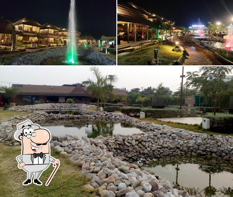 The outside part is an important feature of Dawat Food Resort
